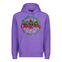 Purple Christmas Vibes Premium Hoodie - MaliasSmallBusiness