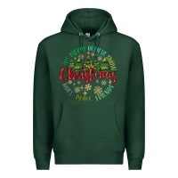 Sports Green Christmas Vibes Premium Hoodie - MaliasSmallBusiness