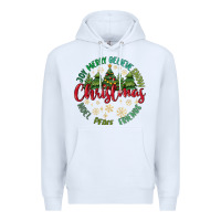White Christmas Vibes Premium Hoodie - MaliasSmallBusiness