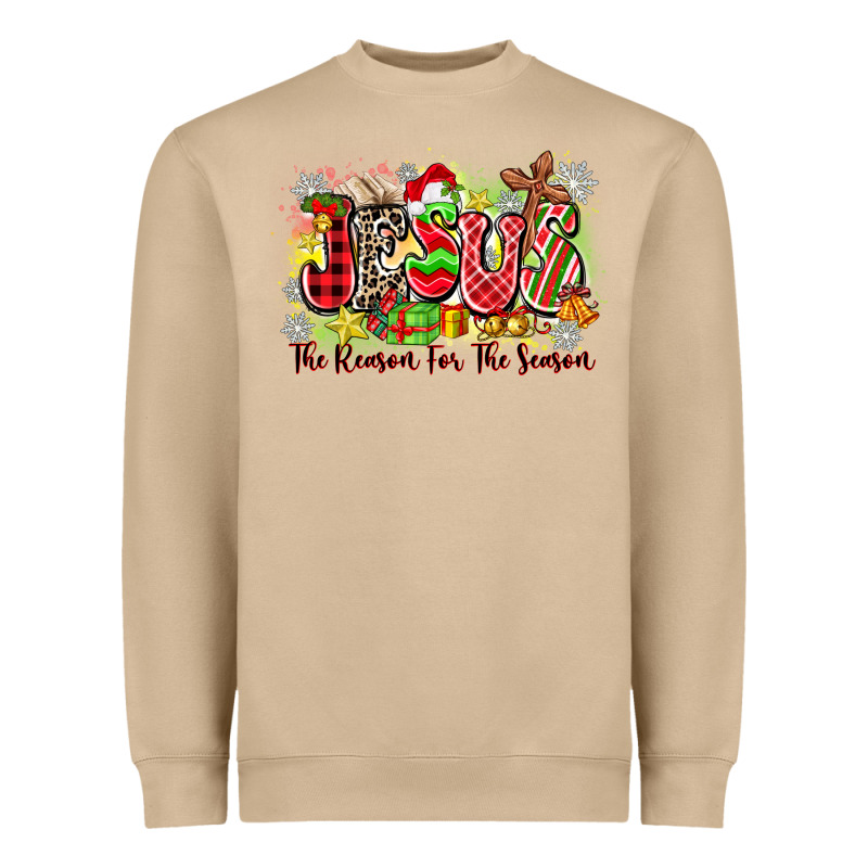 Jesus The Reason For The Season Heavyweight Sweatshirt by Zillion Design Studio | Teevron