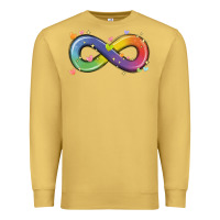 Antique Gold infinity symbol autism Premium Sweatshirt - MaliasSmallBusiness