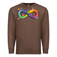Chestnut infinity symbol autism Premium Sweatshirt - MaliasSmallBusiness