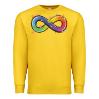 Lemon infinity symbol autism Premium Sweatshirt - MaliasSmallBusiness