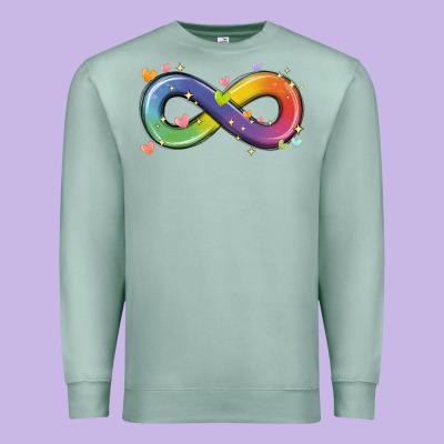 Infinity Symbol Autism Premium Sweatshirt Designed By Maliassmallbusiness