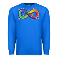 True Royal infinity symbol autism Premium Sweatshirt - MaliasSmallBusiness