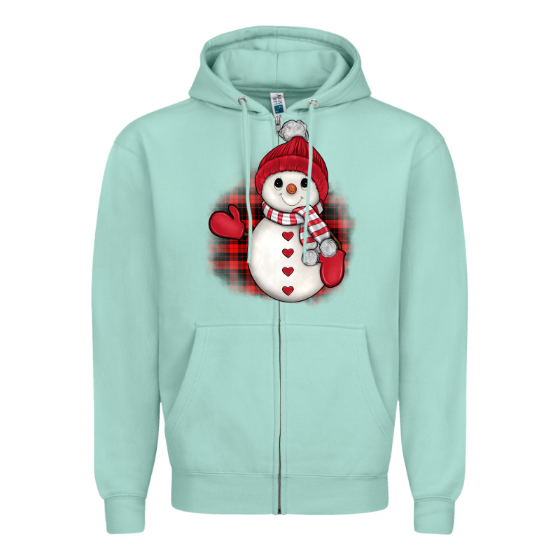Christmas Snowman Zipper Hoodie by JahusDesignShop | Teevron