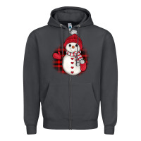 Smoke christmas snowman Zipper Hoodie - JahusDesignShop
