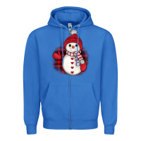 True Royal christmas snowman Zipper Hoodie - JahusDesignShop