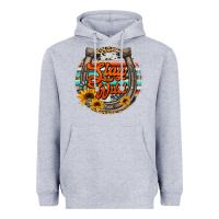 Heather Grey stay wild horseshoe Heavyweight Hoodie - Jasminsmagicworld