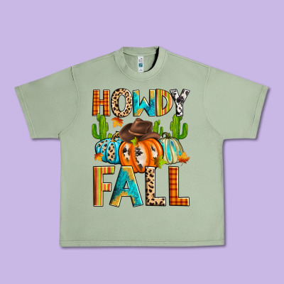 Howdy Fall Urban Heavy Tee Designed By Zillion Design Studio