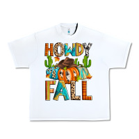 White howdy fall Urban Heavy Tee - Zillion Design Studio