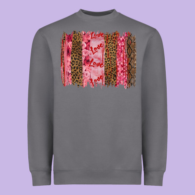 Heavyweight Sweatshirt valentine's day love brushstrokes