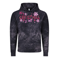 Cloud Black It's Christmas Y'all Season Pink Christmas Vintage Hoodie - RanaPortraitStore