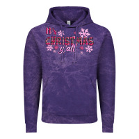 Cloud Purple It's Christmas Y'all Season Pink Christmas Vintage Hoodie - RanaPortraitStore
