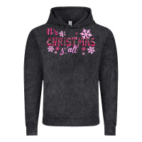 Vintage Black It's Christmas Y'all Season Pink Christmas Vintage Hoodie - RanaPortraitStore