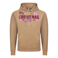 Vintage Coffee It's Christmas Y'all Season Pink Christmas Vintage Hoodie - RanaPortraitStore