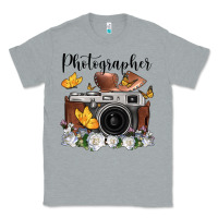 Heather Grey photographer floral butterfly film roll vintage camera Classic Tee - FaDigitalArtStudio