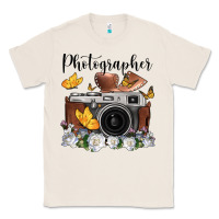Natural photographer floral butterfly film roll vintage camera Classic Tee - FaDigitalArtStudio