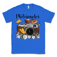 True Royal photographer floral butterfly film roll vintage camera Classic Tee - FaDigitalArtStudio