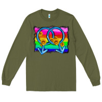 Army Green lgbtq gender gay symbol Long Sleeve Tee - HRA Design Shop