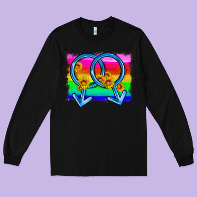 Lgbtq Gender Gay Symbol Long Sleeve Tee Designed By Hra Design Shop