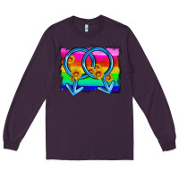 Plum lgbtq gender gay symbol Long Sleeve Tee - HRA Design Shop