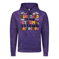 Cloud Purple i've survived too many storms Vintage Hoodie - JahusDesignShop