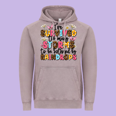 I've Survived Too Many Storms Vintage Hoodie Designed By Jahusdesignshop
