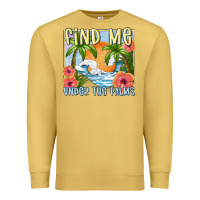 Antique Gold find me under the palms Premium Sweatshirt - MaliasSmallBusiness