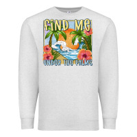 Oatmeal Heather find me under the palms Premium Sweatshirt - MaliasSmallBusiness
