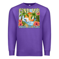 Purple find me under the palms Premium Sweatshirt - MaliasSmallBusiness