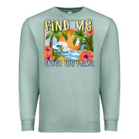 Seafoam find me under the palms Premium Sweatshirt - MaliasSmallBusiness
