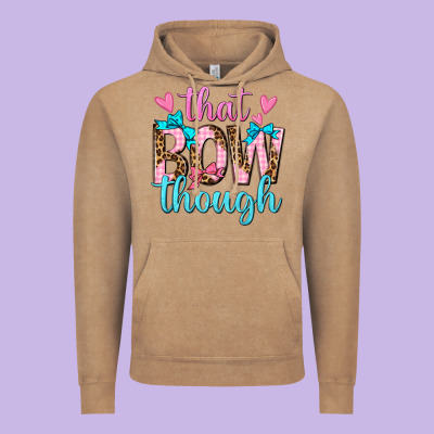 That Bow Though Vintage Hoodie Designed By Texasbilliewilder