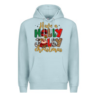 Blue Mist have a holly jolly christmas Premium Hoodie - MaliasSmallBusiness