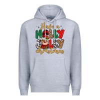 Heather Grey have a holly jolly christmas Premium Hoodie - MaliasSmallBusiness