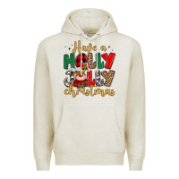 Oatmeal Heather have a holly jolly christmas Premium Hoodie - MaliasSmallBusiness