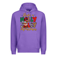 Purple have a holly jolly christmas Premium Hoodie - MaliasSmallBusiness