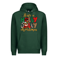 Sports Green have a holly jolly christmas Premium Hoodie - MaliasSmallBusiness