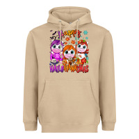 Mushroom Happy Hallothanksmas unicorns Heavyweight Hoodie - NancyCooperArtShop