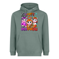 Sage Happy Hallothanksmas unicorns Heavyweight Hoodie - NancyCooperArtShop