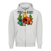 Dove Grey wild and free camp Zipper Hoodie - AdoDesignShop