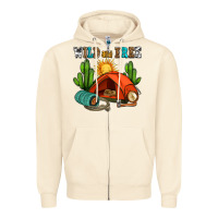 Sandshell wild and free camp Zipper Hoodie - AdoDesignShop