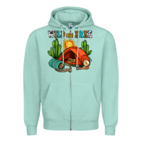 Seafoam wild and free camp Zipper Hoodie - AdoDesignShop