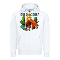 White wild and free camp Zipper Hoodie - AdoDesignShop