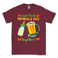 Burgundy our first father's day together Classic Tee - HRA Design Shop