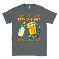 Charcoal Heather our first father's day together Classic Tee - HRA Design Shop