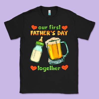 Our First Father's Day Together Classic Tee Designed By Hra Design Shop