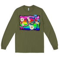 Army Green lgbtq gender bisexuality symbol Long Sleeve Tee - HRA Design Shop