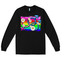 Black lgbtq gender bisexuality symbol Long Sleeve Tee - HRA Design Shop