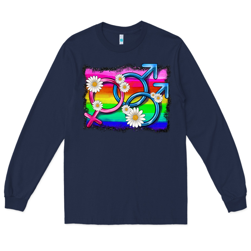 Lgbtq Gender Bisexuality Symbol Long Sleeve Tee by HRA Design Shop | Teevron